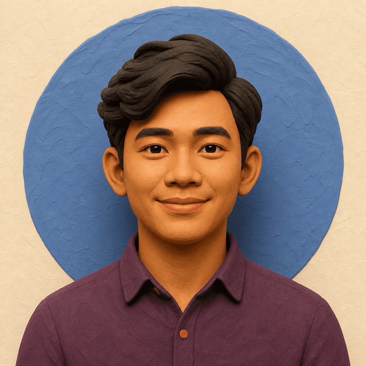 Avatar clay pria Indonesia