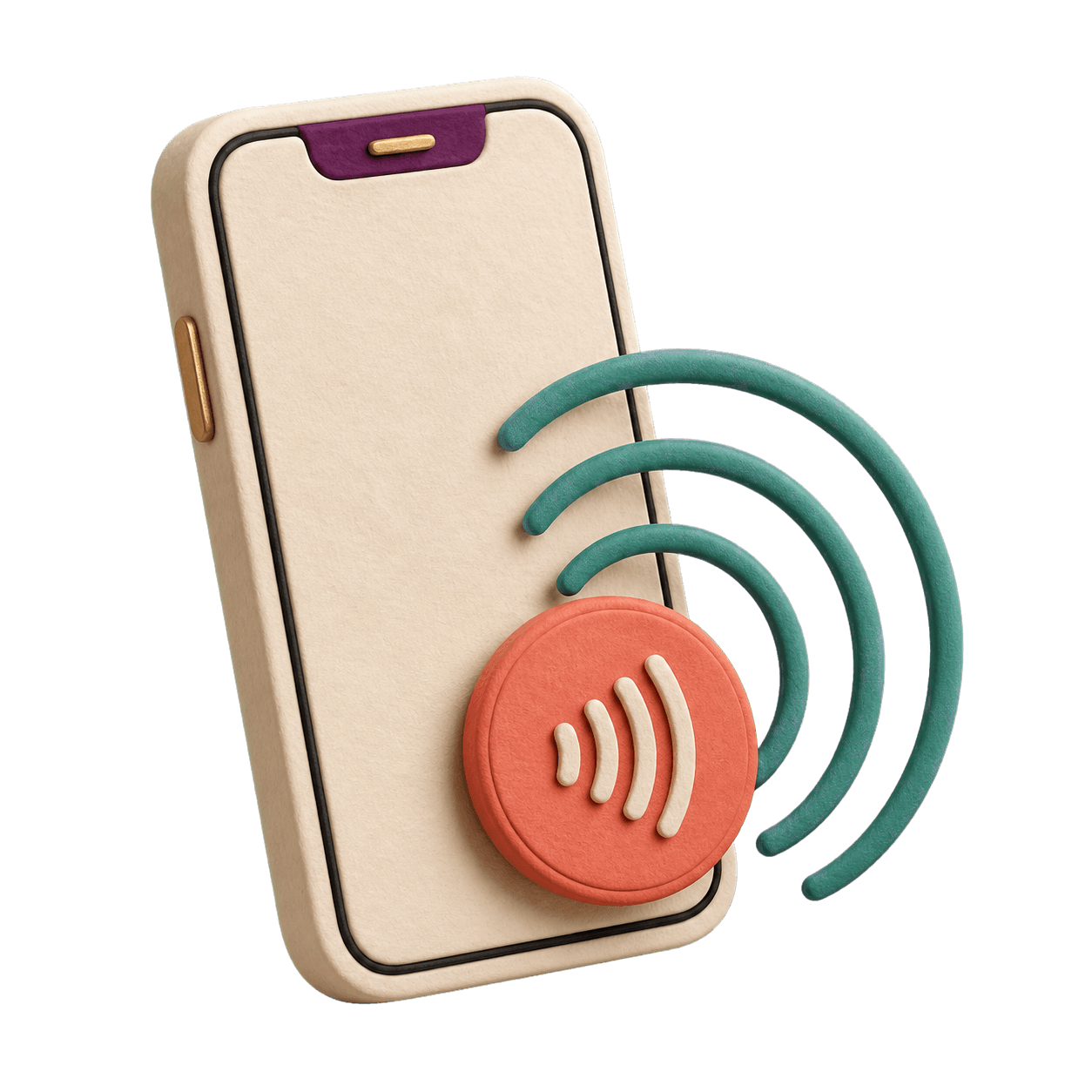 Phone and NFC contact token