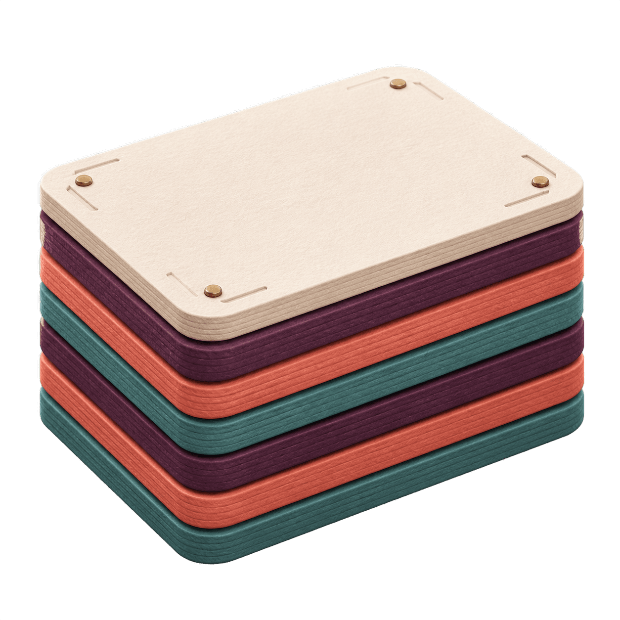 Stack of print-ready identity cards